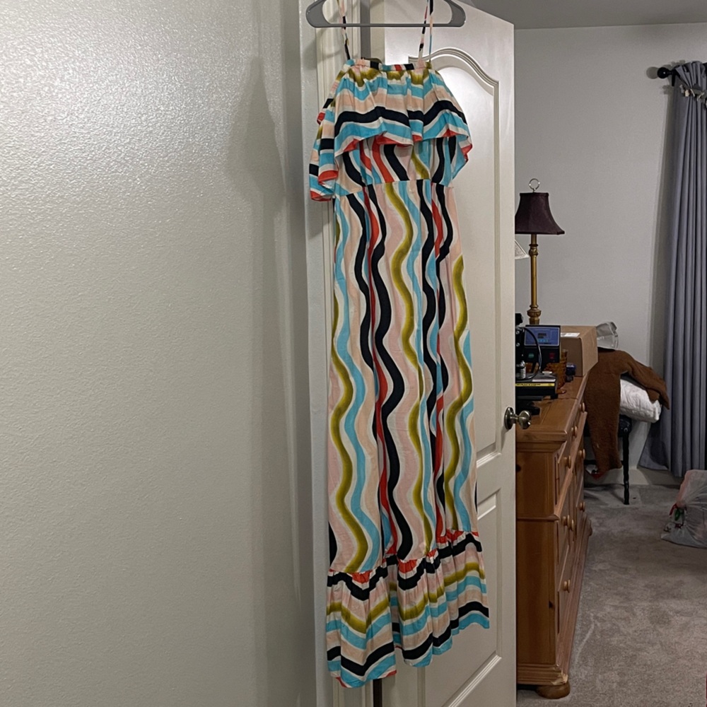 Farm Rio Sleeveless Ruffe Maxi Dress - Picture 5 of 8